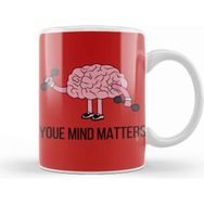 Baskı Dükkanı Your Mınd Matters Porselen Beyaz Kupa Bardak