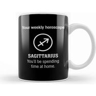 Baskı Dükkanı Your Weekly Horoscope Sagittarius Self Isolation Porselen Beyaz Kupa Bardak