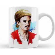 Baskı Dükkanı Yunus Emre İllustrasyon Porselen Kupa