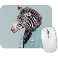 Baskı Dükkanı Zebra Mavi Mouse Pad