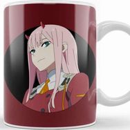 Baskı Dükkanı Zero Two Face Kupa Bardak