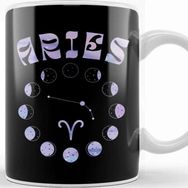 Baskı Dükkanı Zodiac Sign Aries Porselen Beyaz Kupa Bardak