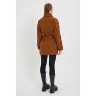 Batik A6196 Kruvaze Camel Kadın Kaban