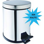 Bauboss 304 Kalite 3 lt Pedallı Çöp Kovası