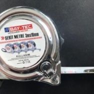Bay-Tec 3 mt 16 mm Krom Dayanıklı ve Kolay Kullanım Şerit Metre
