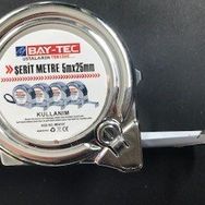Bay-Tec Mk4147 5 mt 25 mm Krom Şerit Metre
