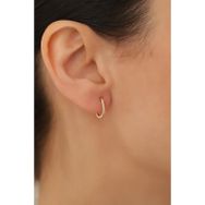 Bayar Gold 14 Ayar Altın Simple Mini Ataş Küpe