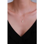 Bayar Gold 14 Ayar Küçük Füzyon F Harf Altın Kolye