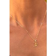 Bayar Gold KLYHRFSFTB 14 Ayar B Harfli Soft Altın Kolye