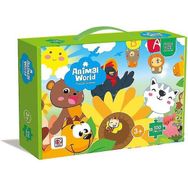 BDZ Mall Hayvan Dünyası 100 Tablet Çocuk Bulmaca Oyuncakları Eğitim 3-12 Yaşında Uygun Ahşap Yapboz