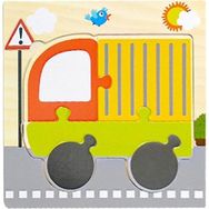 BDZ Mall Kir KAMYON-WT429C Çocuklar Ahşap 3D Montessori Oyuncak Erken Eğitim Karikatür Hayvan Öğrenme Puzzle
