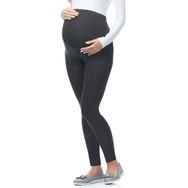 Be Mammy BE-02 Maternity Clothing Uzun Viskoz Koyu Melanj Kadın Hamile Taytı