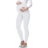 Be Mammy BE-03 Viskoz Beyaz Kadın Hamile Taytı