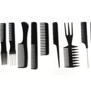 Beauty Care Profesyonel 10'lu Kuaför Tarağı Çantalı Set