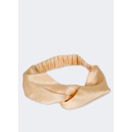 Beauty Pillow İpek Büzgülü Bej Saç Bandı
