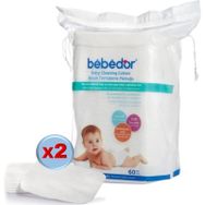 Bebedor 120 Adet 2x60 Bebek Temizleme Pamuğu