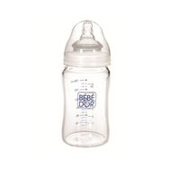 Bebedor 180 ml Beyaz Isıya Dirençli Geniş Ağızlı Cam Biberon