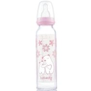 Bebedor 41302 Isıya Dayanıklı 250 ml Pembe Cam Biberon