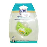 Bebedor 6+ Ay Desenli Yeşil Ortası Saı Desenli Silikon Damaklı Uçlu Emzik