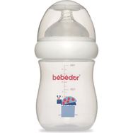 Bebedor 97322 Mavi Desenli Geniş Ağızlı 180 ml PP Biberon