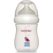 Bebedor 97322 Mor Desenli Geniş Ağızlı 180 ml PP Biberon