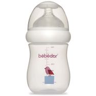 Bebedor 97322 Mor Desenli Geniş Ağızlı 180 ml PP Biberon