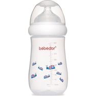 Bebedor 98322 Mavi Desenli Geniş Ağızlı 260 ml PP Biberon
