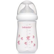 Bebedor 98322 Pembe Desenli Geniş Ağızlı 260 ml PP Biberon