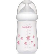 Bebedor 98322 Pembe Desenli Geniş Ağızlı 260 ml PP Biberon