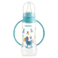 Bebedor Desenli Kulplu Kolay Kavrama 3+Ay 250 ml Yeşil Biberon