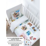 Bebek Boy Lastikli Çarşaf Seti - Cartoon Serisi - Paw Patrol Patchwork