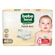 Bebeland Sensitive No:4 Maxi 40 Adet Bebek Bezi