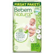 Bebem Natural No:3 Midi 56 Adet Bebek Bezi