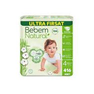 Bebem Natural No:4 Maxi 416 Adet Bebek Bezi