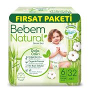 Bebem Natural No:6 XLarge 32 Adet Bebek Bezi