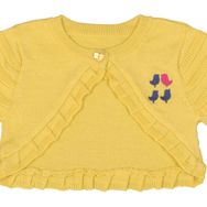 Bebepan Birds Sarı 9-12 Ay Triko Bebek Bolero