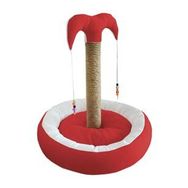 Bedspet 65 cm Kırmızı Kedi Yataklı Tırmalama