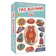 Bee Games Taş Boyama 3 Yaş Üstü Çocuklar İçin Zeka Geliştirici 6 Renk Akrilik Boyalı Fırçalı Aktivite Seti