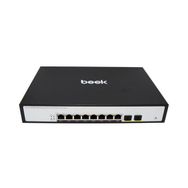 Beek BN-GS-2082PW 8 Port 10-100 Mbps PoE 2 Port SFP L2 Yönetilebilir 120 W PoE Switch