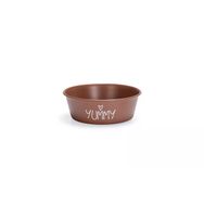 Beeztees 13 cm 470 ml Kiremit Paslanmaz Çelik Kaymaz Taban Yavru Köpek Mama Su Kabı
