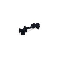 Beeztees Flossy Pamuk Çift Düğümlü Diş İpi 20x6x4.5 cm Siyah Köpek Oyuncağı
