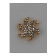 Begonia Accessories 925 Ayar Gold Gümüş Zirkon Taşlı Dönence Hızma