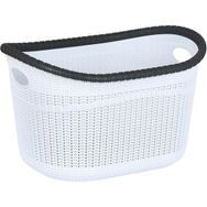 Bej Temiz Çamaşır Sepeti | Çamaşır Selesi 24 L Plastik 45 x 35 - 0
