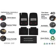 Beka Kia X Ceed 2023 4D Havuzlu Yeni Nesil Universal Krom Gri Paspas