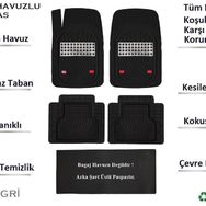 Beka Smart Forfour 4 Kapı 2017 4D Havuzlu Yeni Nesil Universal Krom Gri Paspas