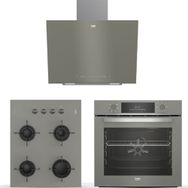 Beko BDE 6040 G - BFC 330 G - BOCD T 6510 EG Gri 3'lü Ankastre Set