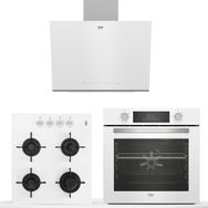 Beko BDE 6062 B - BFC 330 B - BOCD T 6011 EB Beyaz 3'lü Ankastre Set