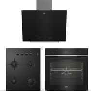 Beko BDE 6062 S - BFC 330 S - BOCD T 6510 ES Siyah 3'lü Ankastre Set