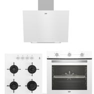Beko BFC 321 B - BOCD T 6011 EB - BDE 6040 B Beyaz 3'lü Ankastre Set