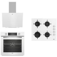 Beko BFC 330 B - BOCD T 6011 EB BDE 6040 B 3’lü Beyaz Ankastre Set